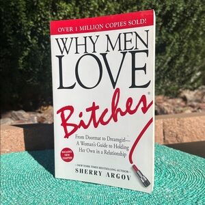 Book “Why Men Love…”-Sherry Agrov-brand new/never used-was a decoration.